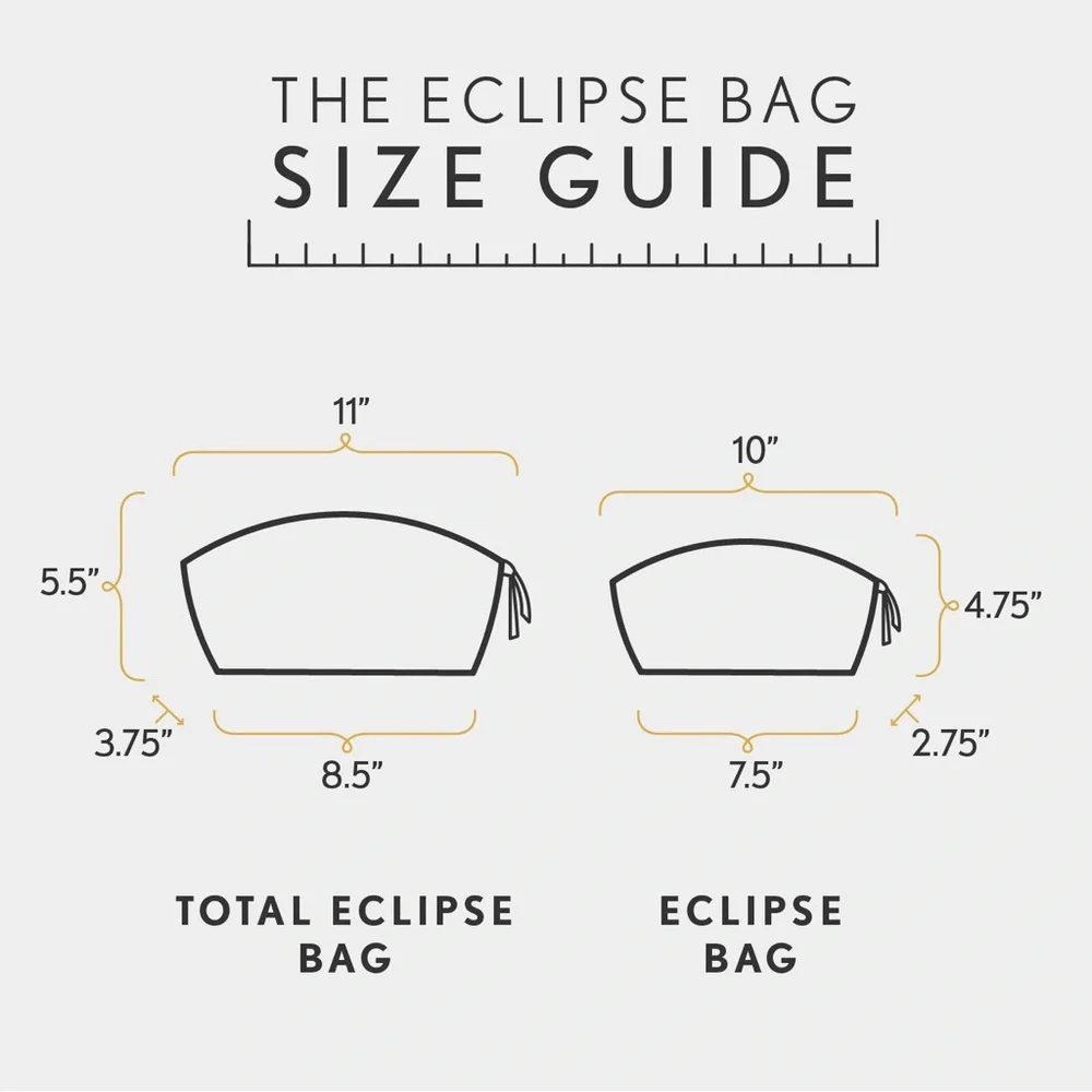 Portland Leather Total Eclipse Makeup Bag